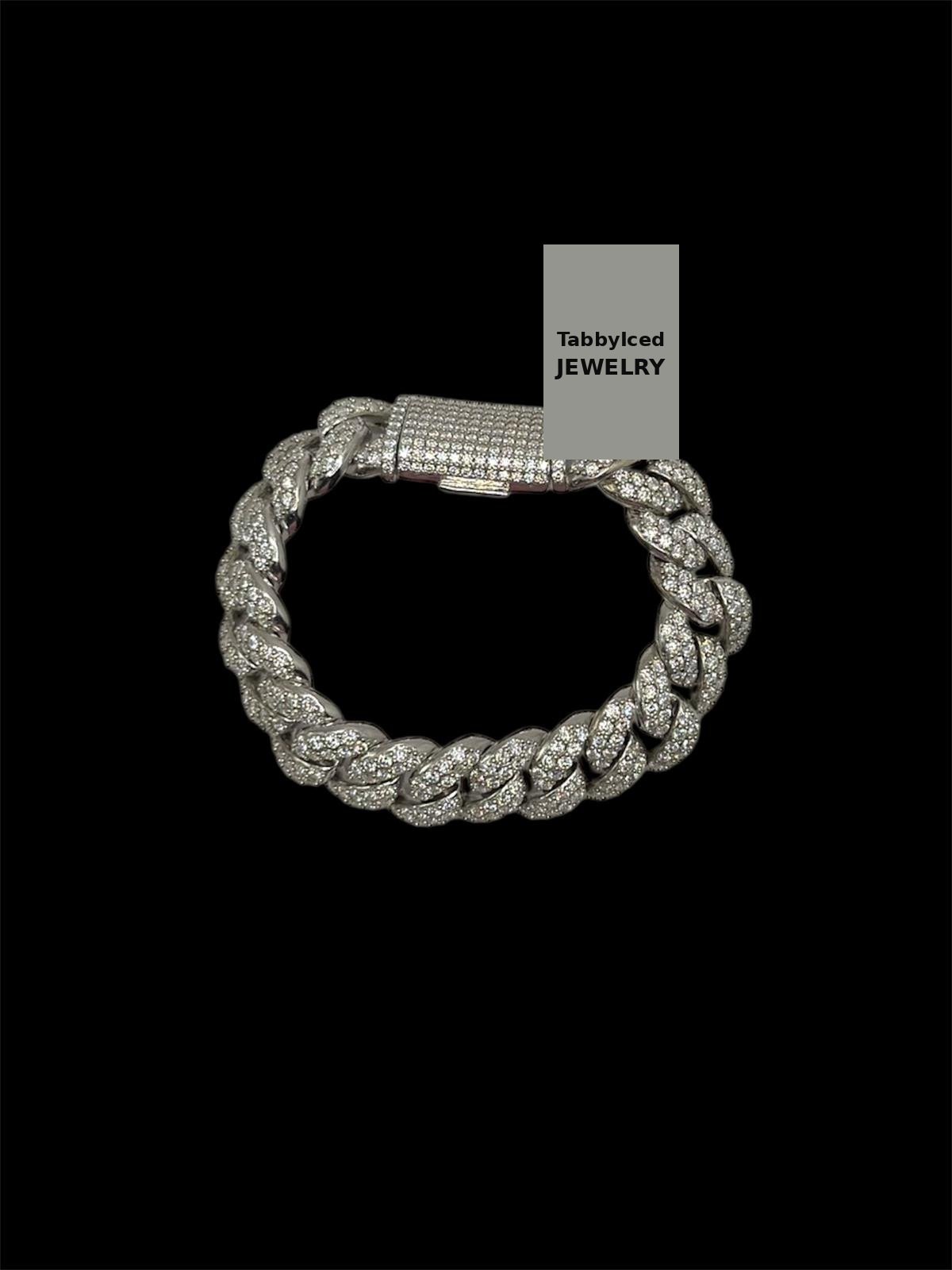 14MM Big Pointer Cuban Link Bracelet