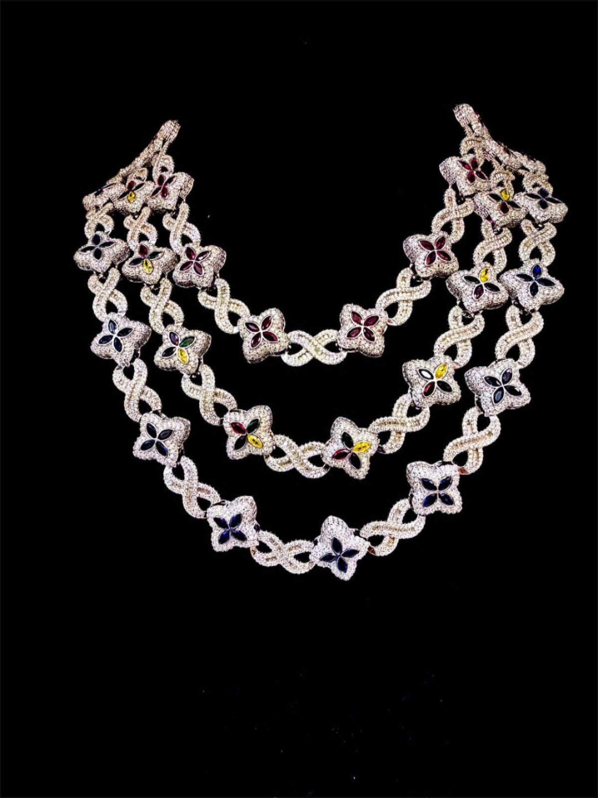 VVS Lab Made Moissanite 12 MM Fancy Chain