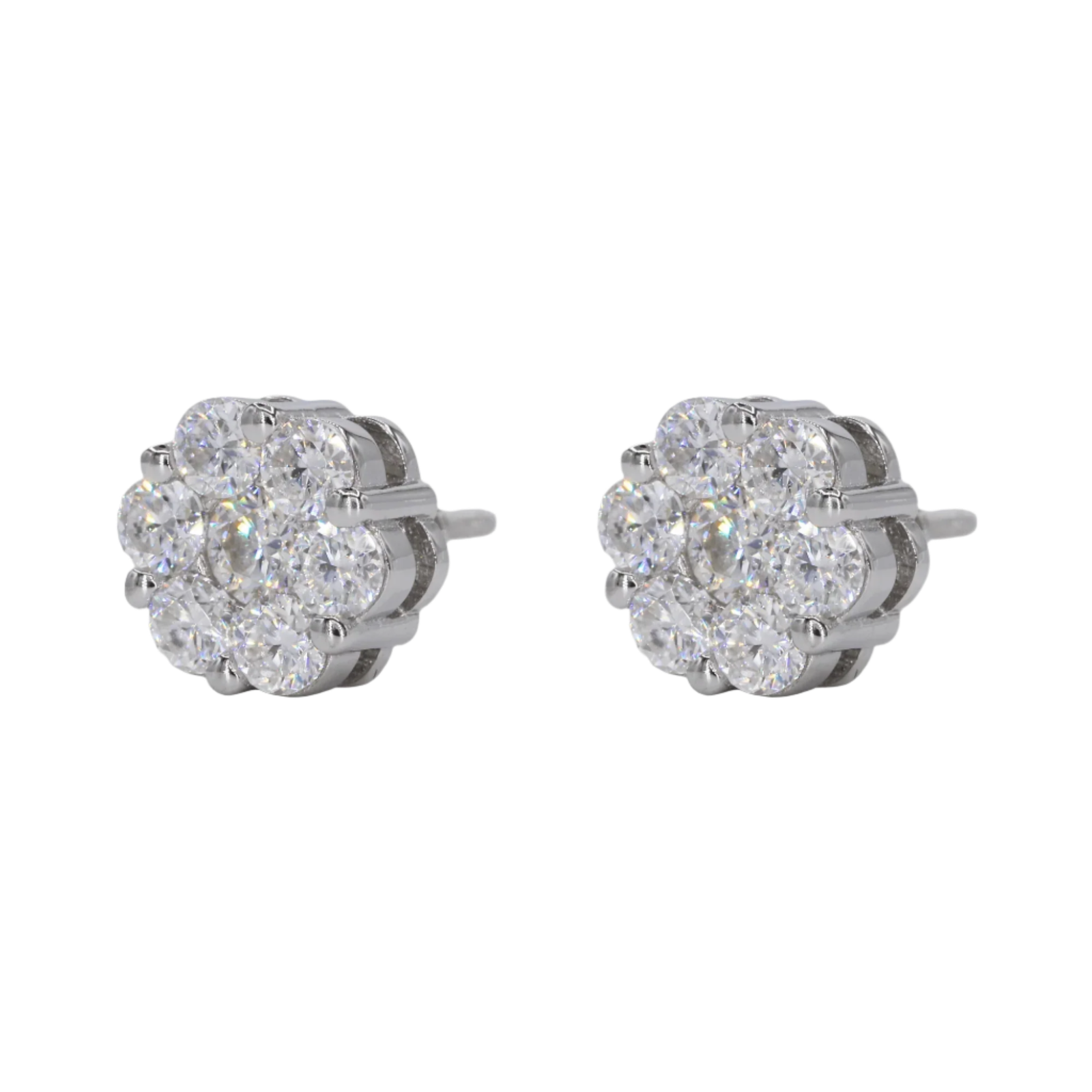 Flower VVS Moissanite Diamond Earrings